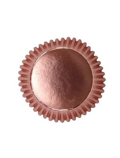 Standard Cupcake Liners - Metallic Rose Gold