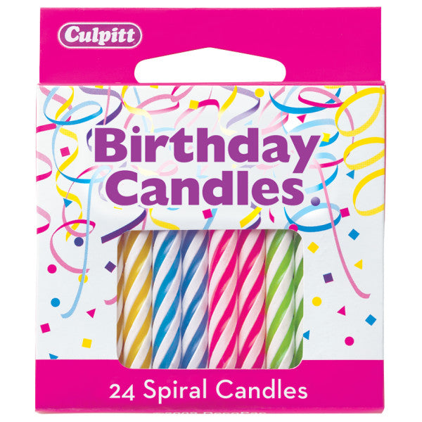 Candles - Spiral Multi Neon Color
