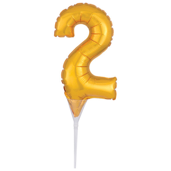 Inflatable Gold Numeral 2