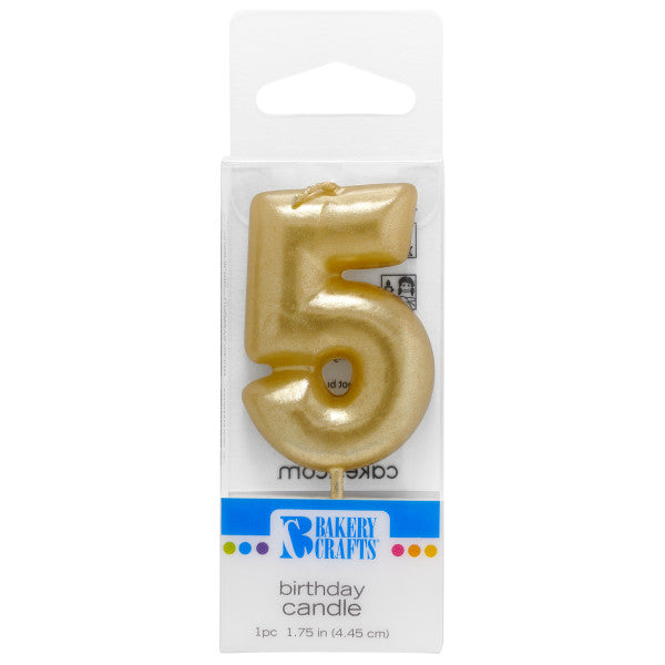 Candles - Gold Number 5