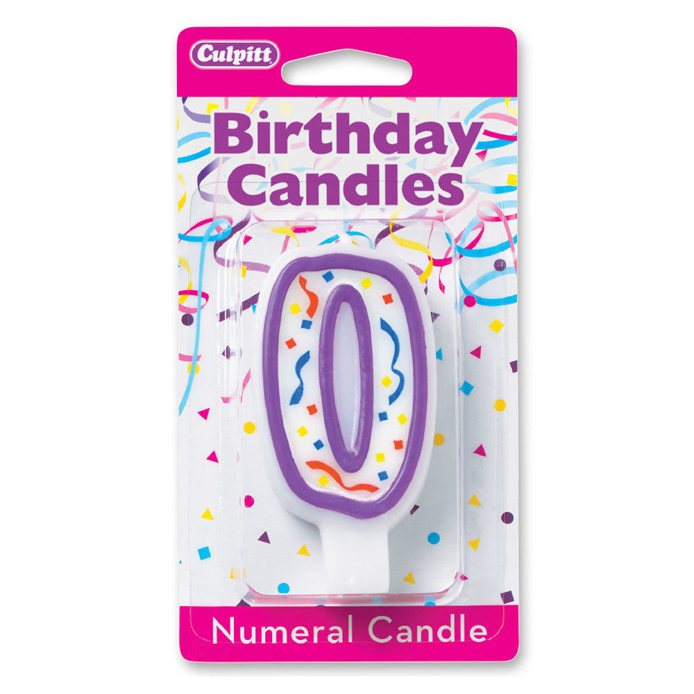 Candles - Numeral 0, 3"H