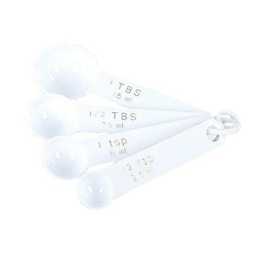 White Plastic Measuring Spoons