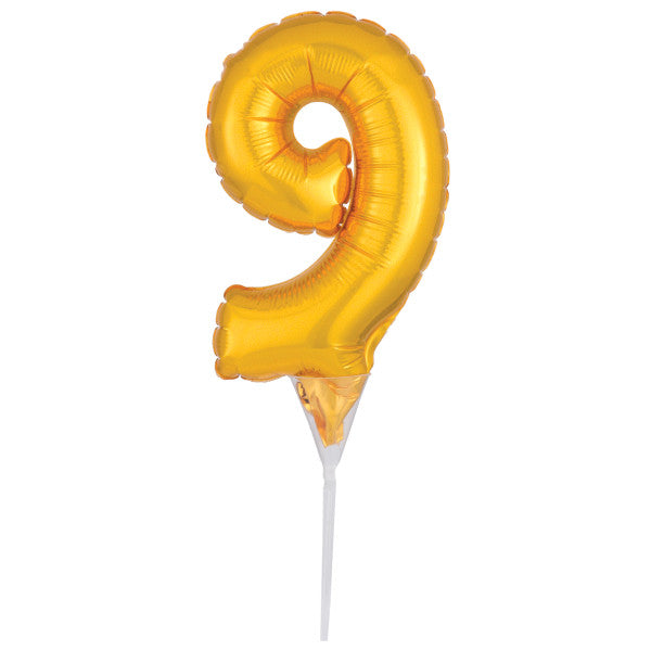 Inflatable Gold Numeral 9