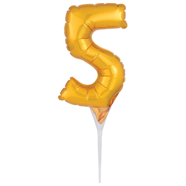 Inflatable Gold Numeral 5
