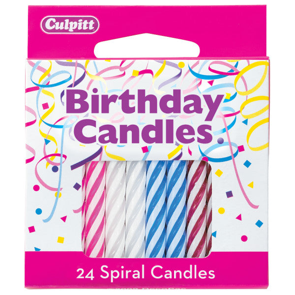Candles - Spiral Multi Color